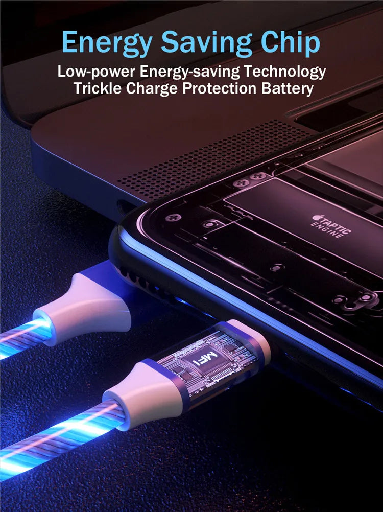 3 in 1 LED Light Glowing Charging Cable