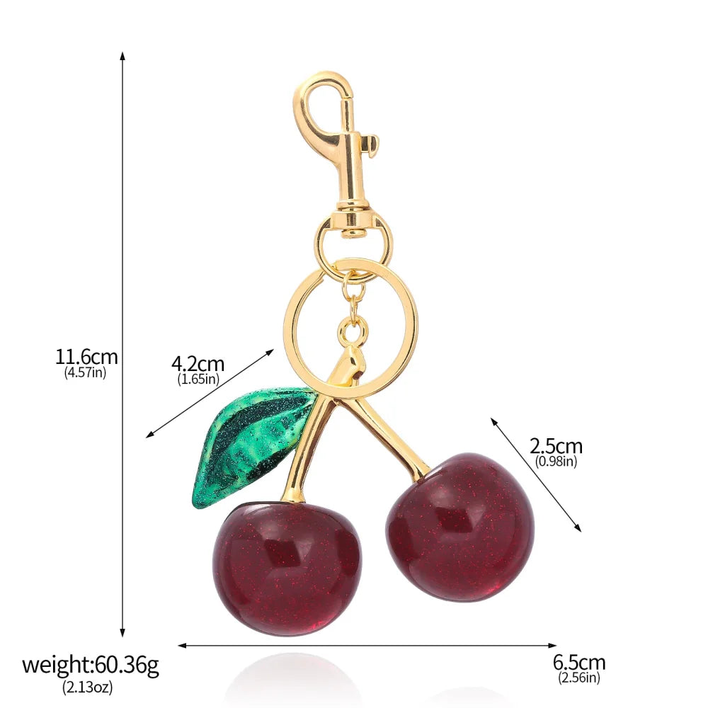 Cherry Pendant Keychain