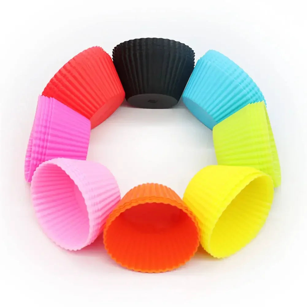 12pcs/Set Silicone Cupcake/Muffin Liners