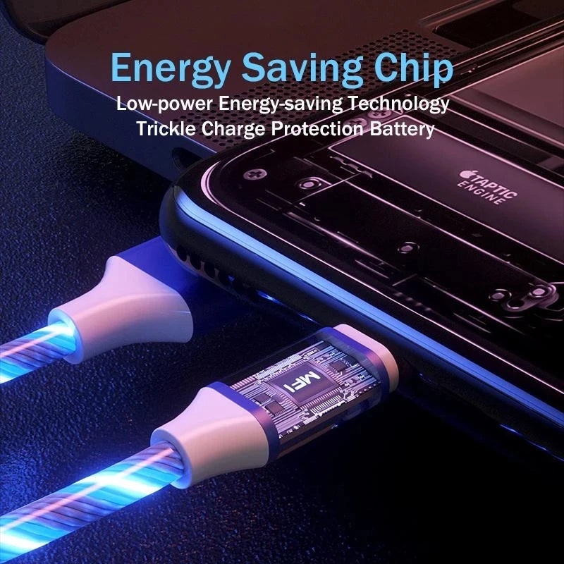 3 in 1 LED Light Glowing Charging Cable