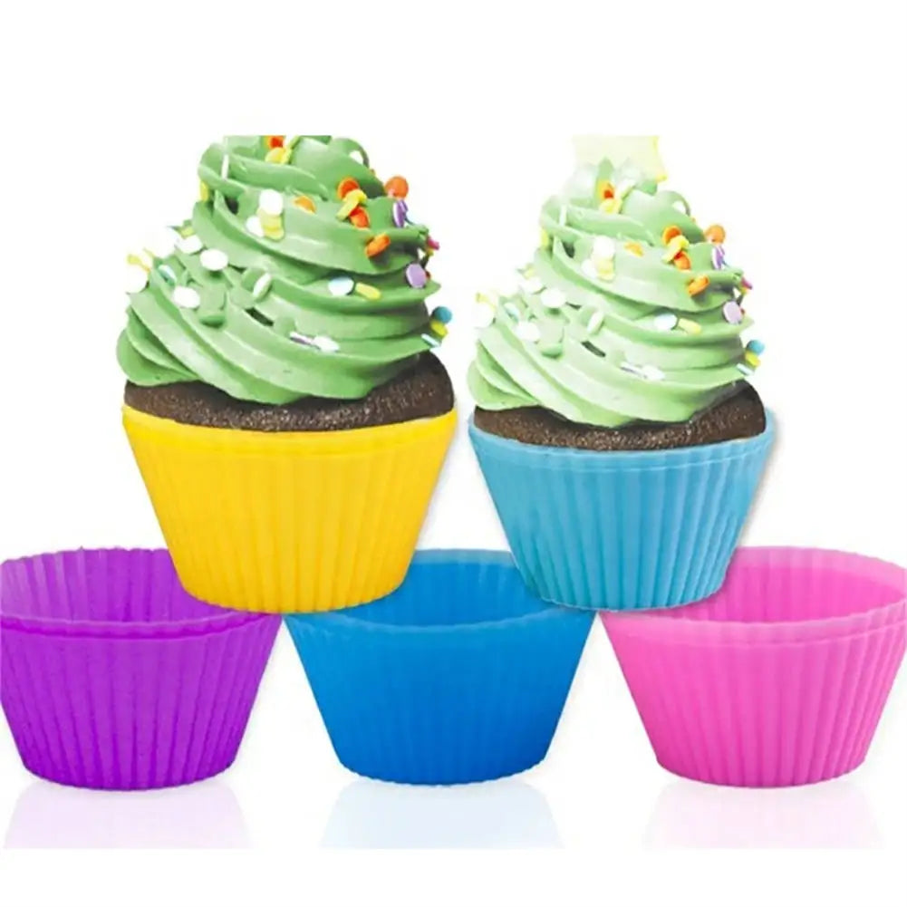 12pcs/Set Silicone Cupcake/Muffin Liners