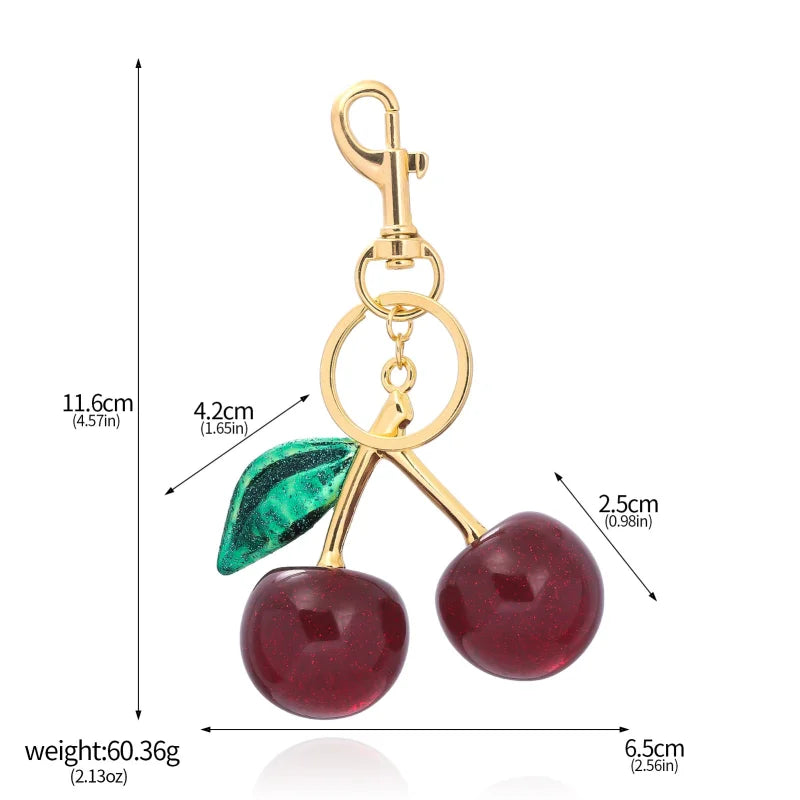 Cherry Pendant Keychain