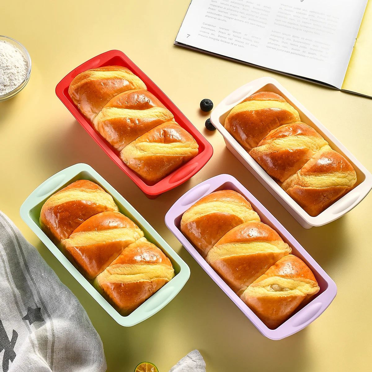 7x4 Silicone Loaf Pan for Baking