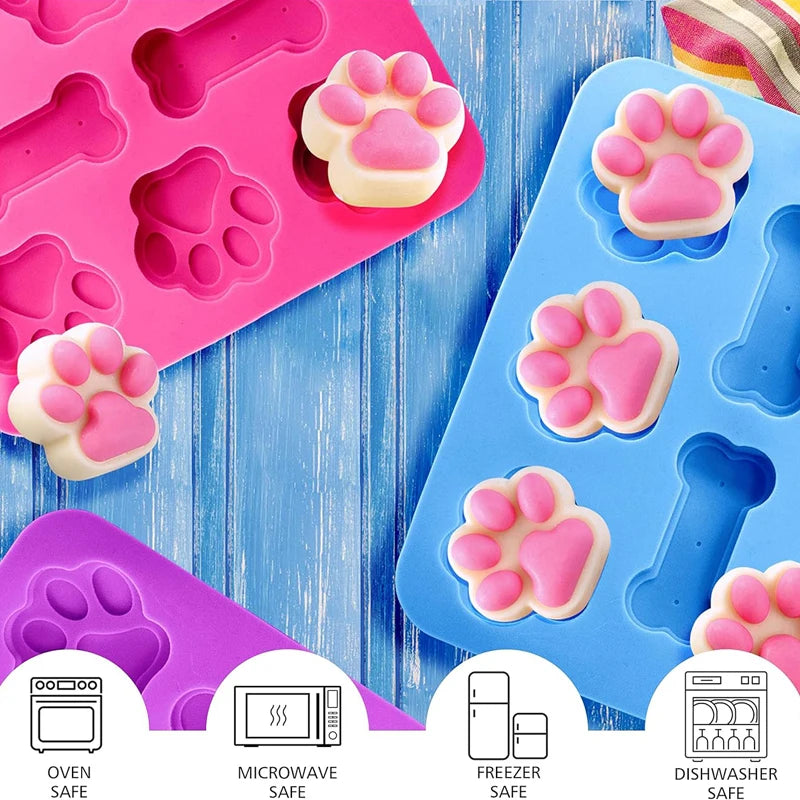 Paw And Bone Silicone Mold for Baking