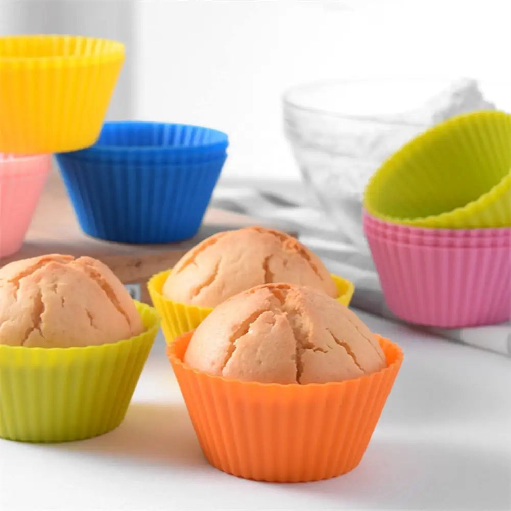 12pcs/Set Silicone  Cupcake/Muffin Liners