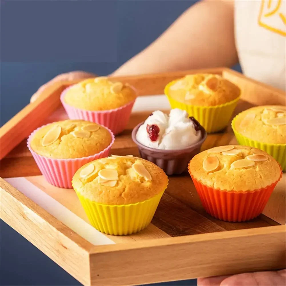 12pcs/Set Silicone  Cupcake/Muffin Liners