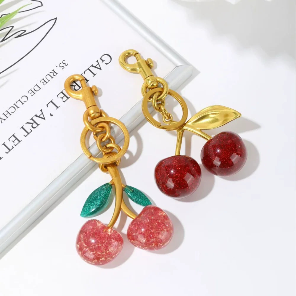 Cherry Pendant Keychain